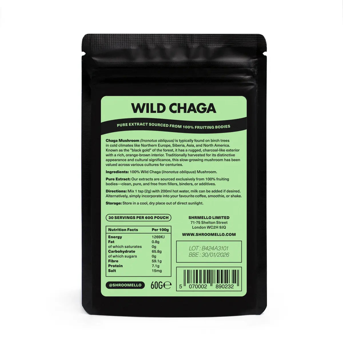 Chaga Mushroom Powder